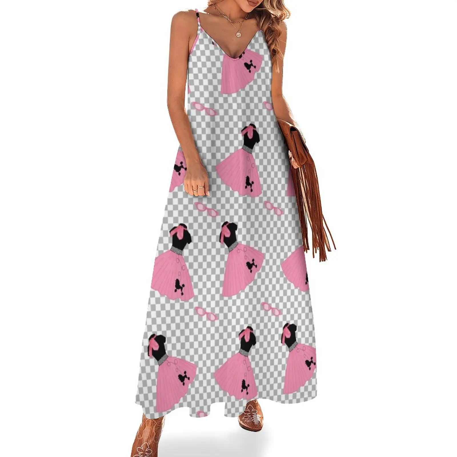 

Rock n Roll Poodle Dress Pattern Sleeveless Dress Womens dresses Dress for pregnant women long women summer