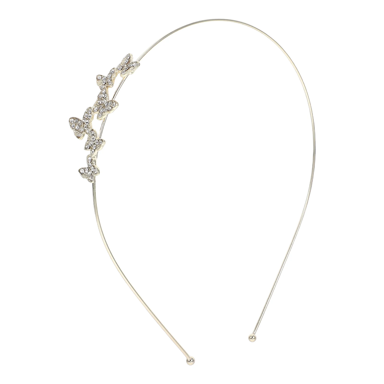 

1 шт., дрель для воды, повязка для волос из сплава с бабочкой, регулируемое украшение для головы, стильный обруч для волос, женский аксессуар для волос, элегантный дизайн