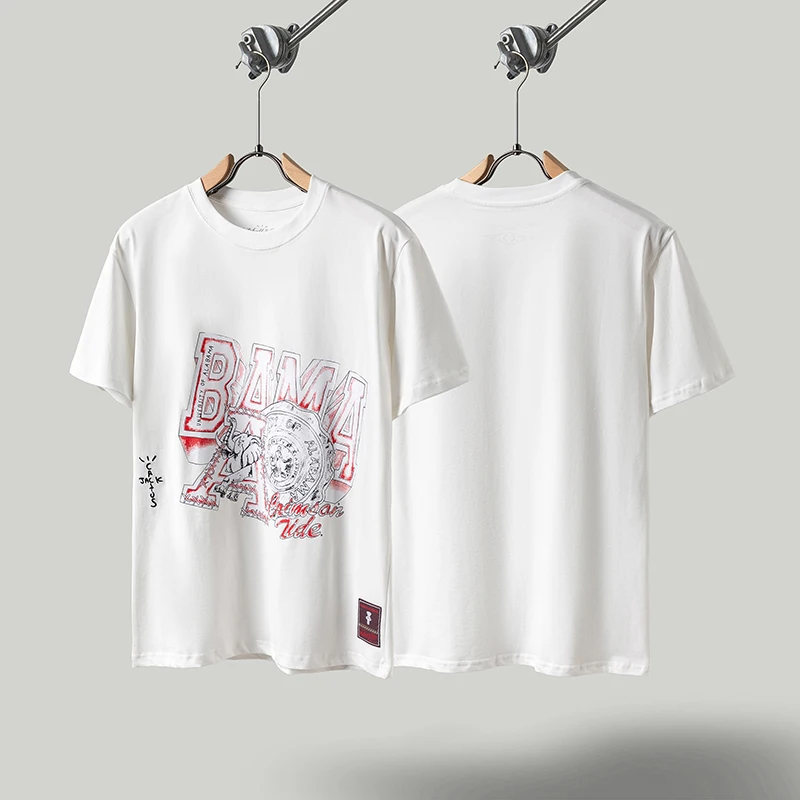 

Футболка «Кактус Джек» High Street с принтом граффити, повседневная женская и мужская футболка в стиле хип-хоп, одежда с короткими рукавами