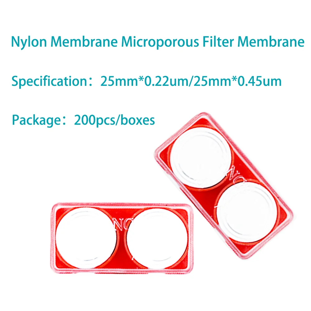 Microporous Nylon Membrane Filter Diameter 13mm 25mm 47mm 50mm 60mm Micro Filter Membranes Pore Size 0.45 um 0.22 um