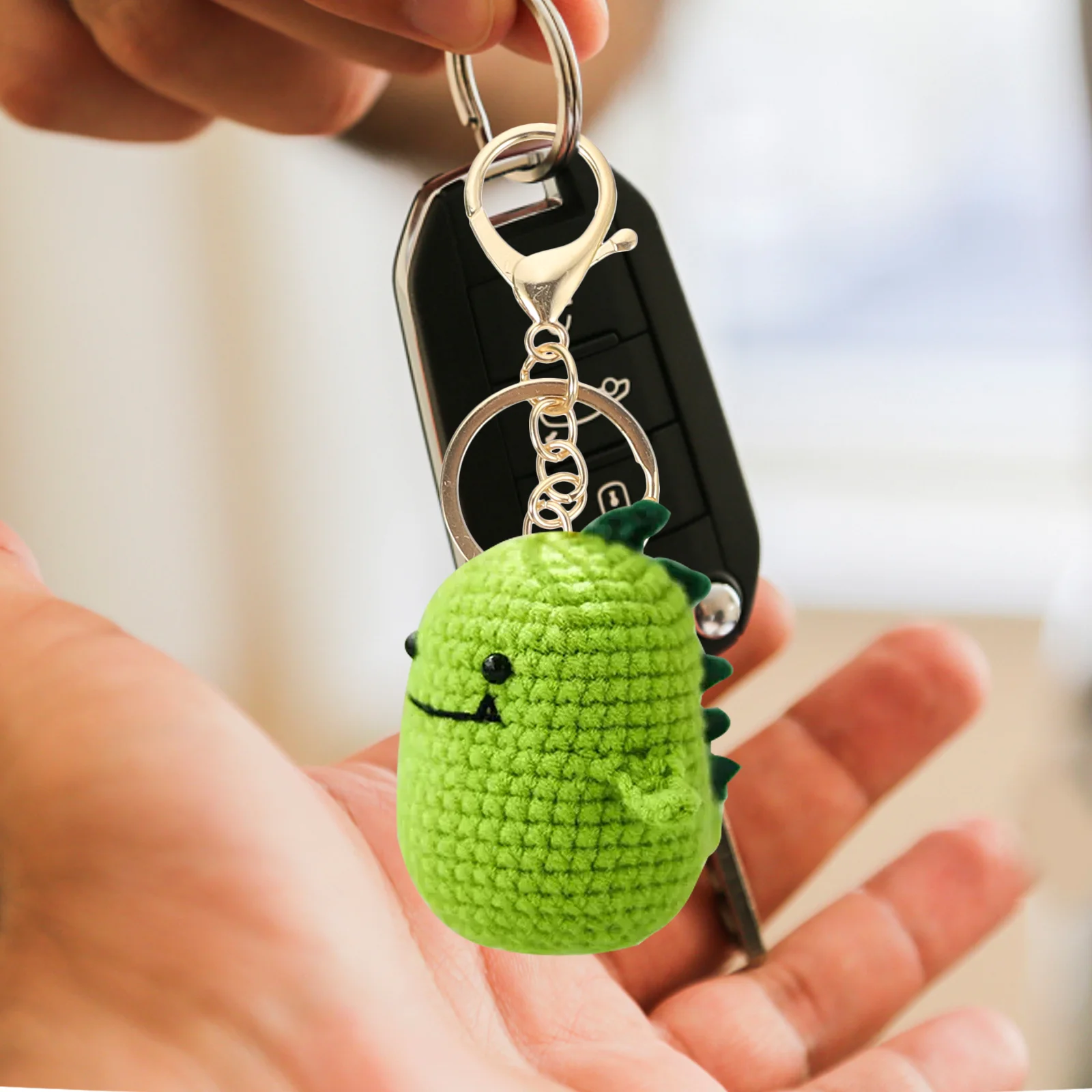 Crochet Knitted Key Chain Supply Kits for Adults Decoration Woven Pendant Beginners