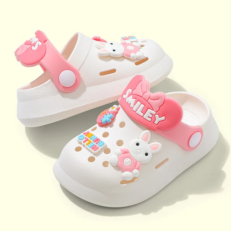 Kapcie bucik dziecięcy sandały dla dziewczynki Boy Mules Baby Girl Shoe Cartoon Sandal Infantil for Boy Kid Garden but Baby Girl Sandal