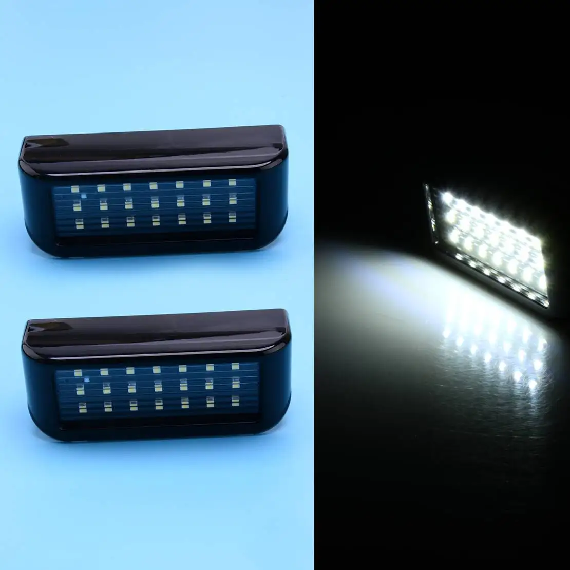 6340G7 1 Pair License Number Plate LED Light Lamp 12V-24V Fit for Peugeot Expert Citroen Opel Toyota Proace Fiat Scudo 6000K