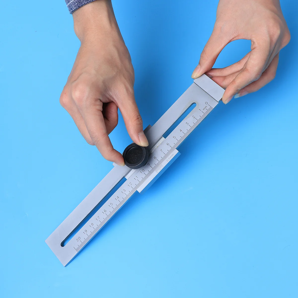 200 مللي متر بمناسبة مقياس الفولاذ المقاوم للصدأ حاكم موازي حاكم ل لوح فولاذي الخشب صياغة أداة قياس ورشة عمل #3