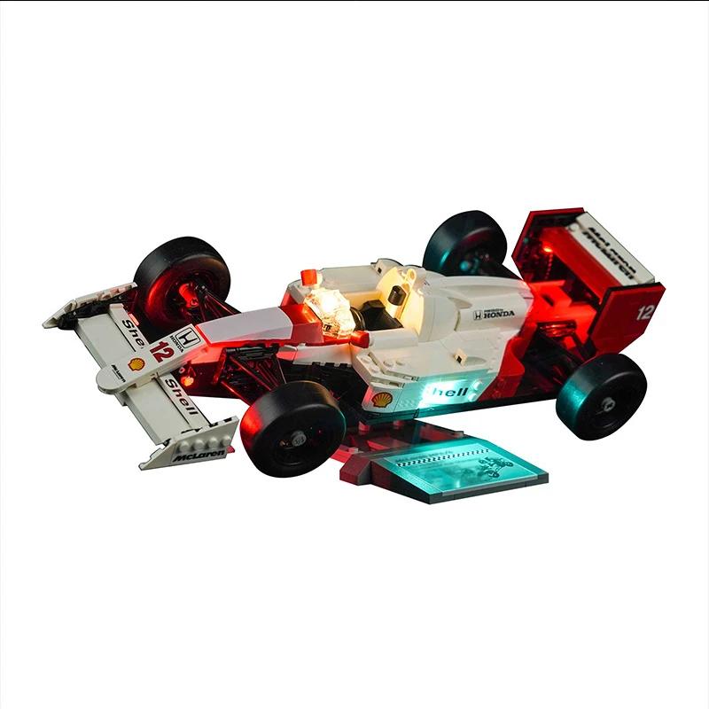 Kit d'éclairage LED bricolage pour véhicule technique LEGO 10330, voiture de formule F1, MP4, 4, lumière LED uniquement, modèle sans blocs