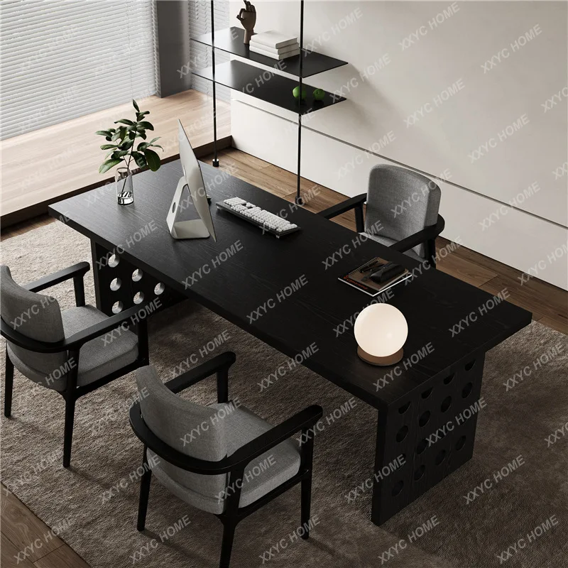 XX  M  solid wood desk home bedroom single computer desk study table and chair combination