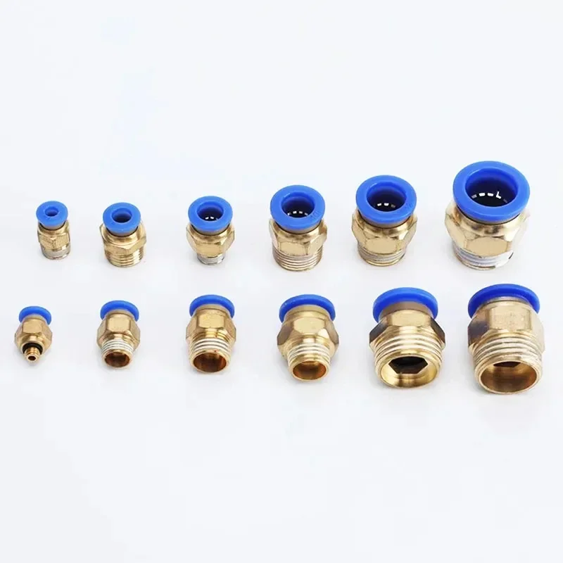 PC Series Box Air Joint Connectors 4mm 6mm 8mm 10mm 12mm Push in Hose Tube Pneumatic Fitting 1/4 1/8 1/2 Quick Release Couplings