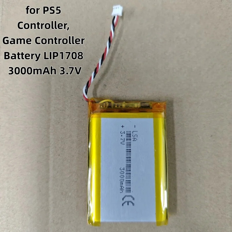 High Capacity LIP1708 Battery for PS5 Game Controller 3.7V 2500mAh/3000mAh