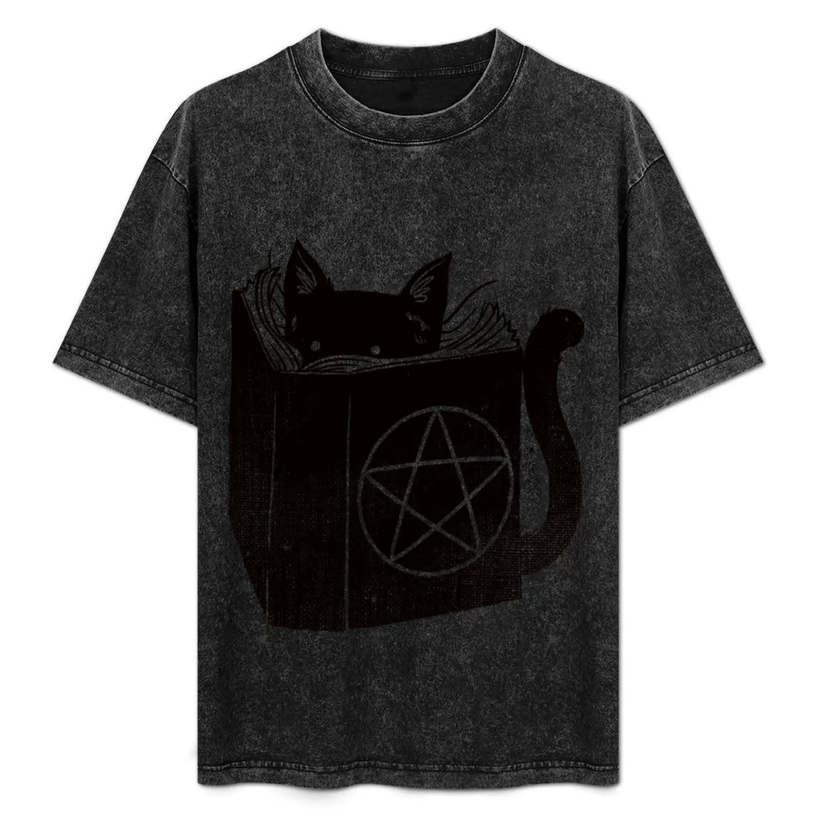 Witchcraft cat - Blue T-Shirt anime figures anime stuff graphic shirts outfits for men