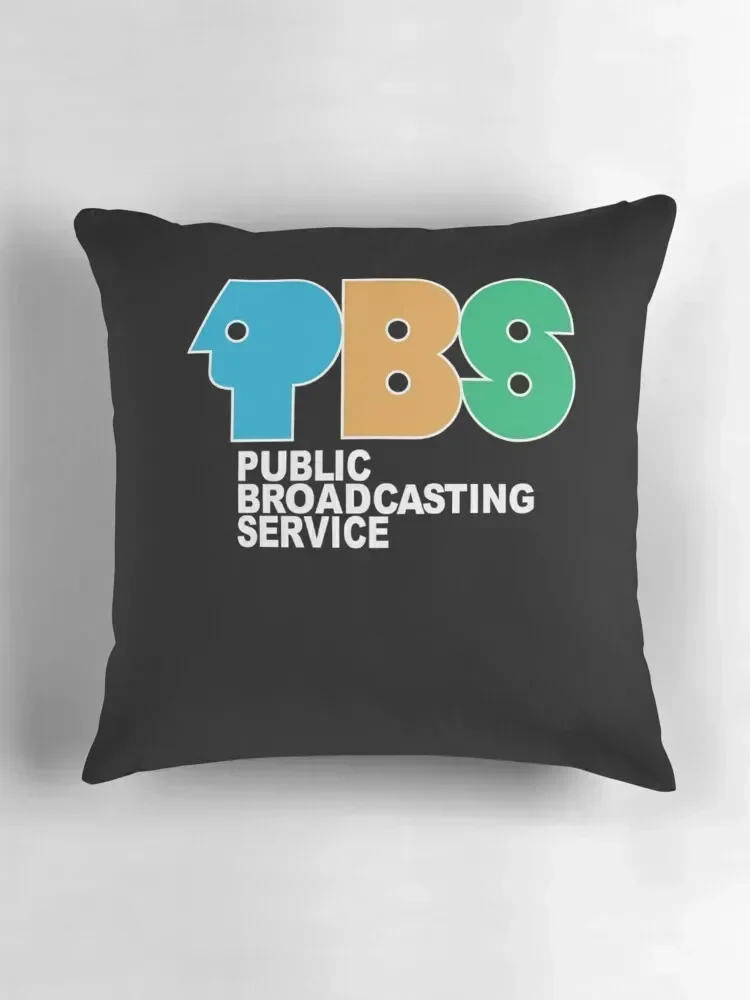 PBS شعار كلاسيكي تي شيرت رمي وسادة غطاء الوسادة مجموعة وسادة تغطي غرفة ديكور عناصر تزيين كيس وسادة فاخر