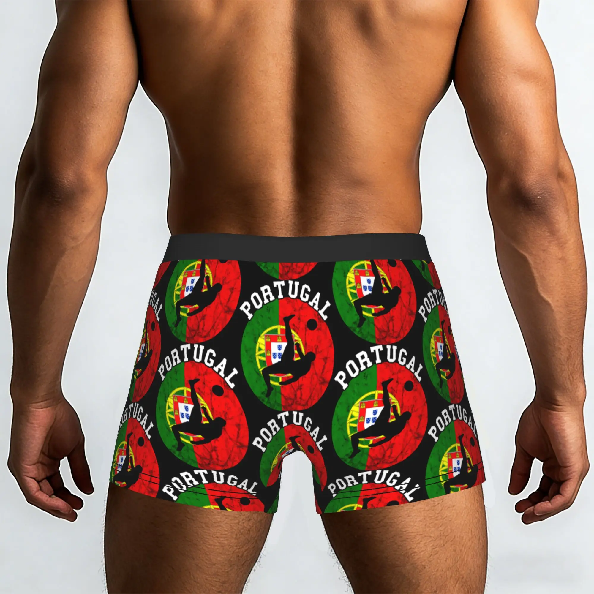 Portugal Soccer Futebol Portuguese Pride Portuguese Underpants Breathbale Panties Male Underwear Print Shorts Boxer Briefs