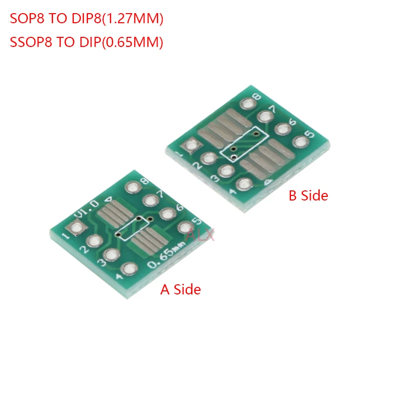 10PCS Adapter PCB Circuit Board Kit SMD QFP LQFP QFN FQFP Turn To DIP SOP MSOP SSOP TSSOP SOT23 8 10 14 16 20 24 28 SMT To DIP