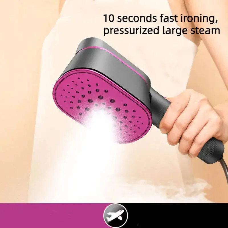 Mini Steam Iron Portable Handheld Electric Iron Wet and Dry Dual Use Small Steam Iron Rotatable Handle Large Panel