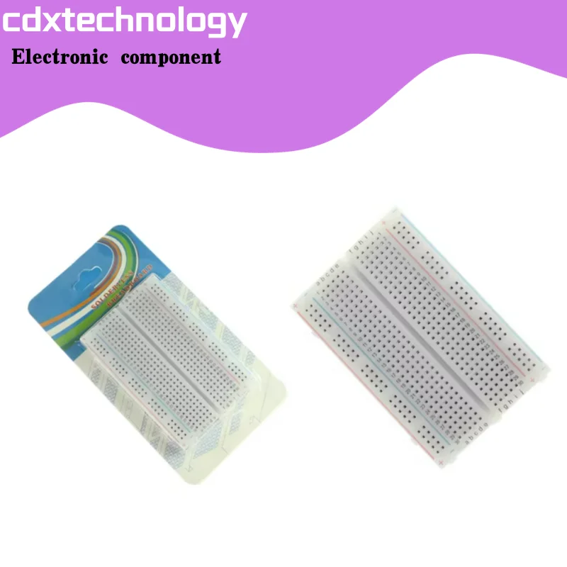 A placa de circuito solderless universal do teste, 400 furos pode ser emendada, Proskit, 8.5*5.5cm