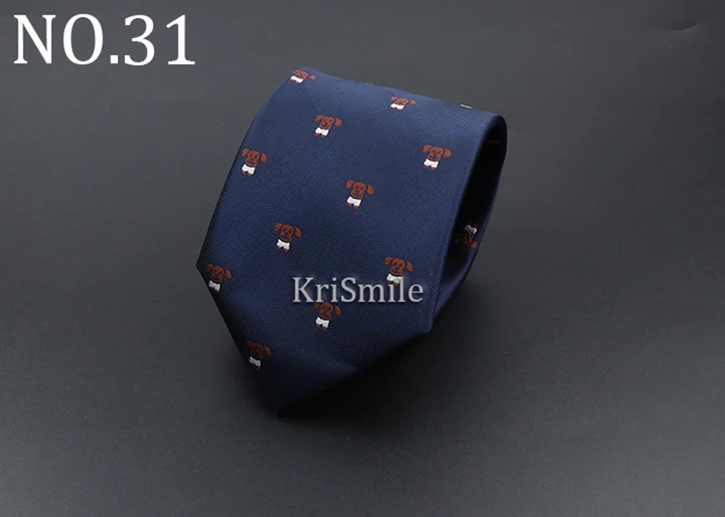 Neuheit Krawatten für Männer Cartoon Hund Punkte Paisley gestreift Mode Herren Business Meeting Hochzeit Smoking Anzug Hemd Alltagskleidung Krawatte – Detail 34