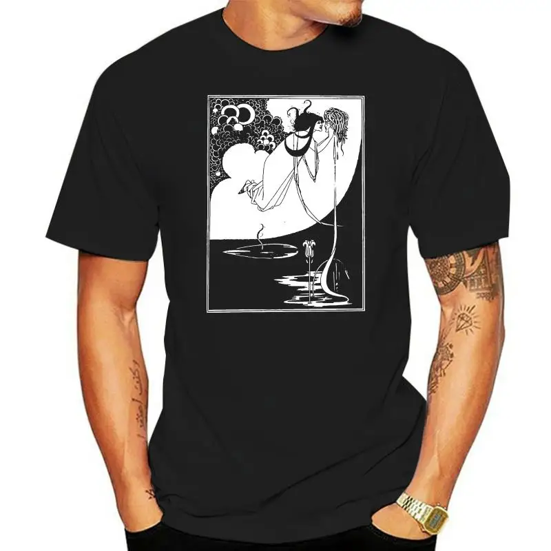 Aubrey Beardsley T Shirt - The Climax Classic Illustration Oscar Wilde Fine Art  New Short Sleeve Men T Shirt for Men Custom