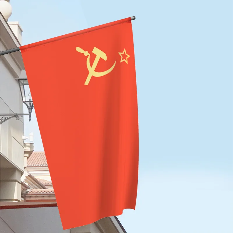 90x60cm Red CCCP Flag Union of Soviet Socialist Flag Republics Super-Poly Indoor Outdoor USSR Country Russian Banner