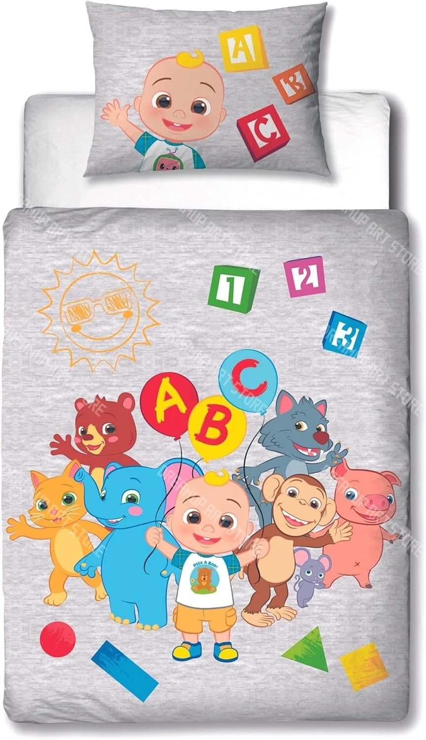 3D Print Cocomelonly Cartoon Bedding Set Twin Queen King Full Size Duvet Cover Pillowcase Bed boys girls Adult Home Textiles