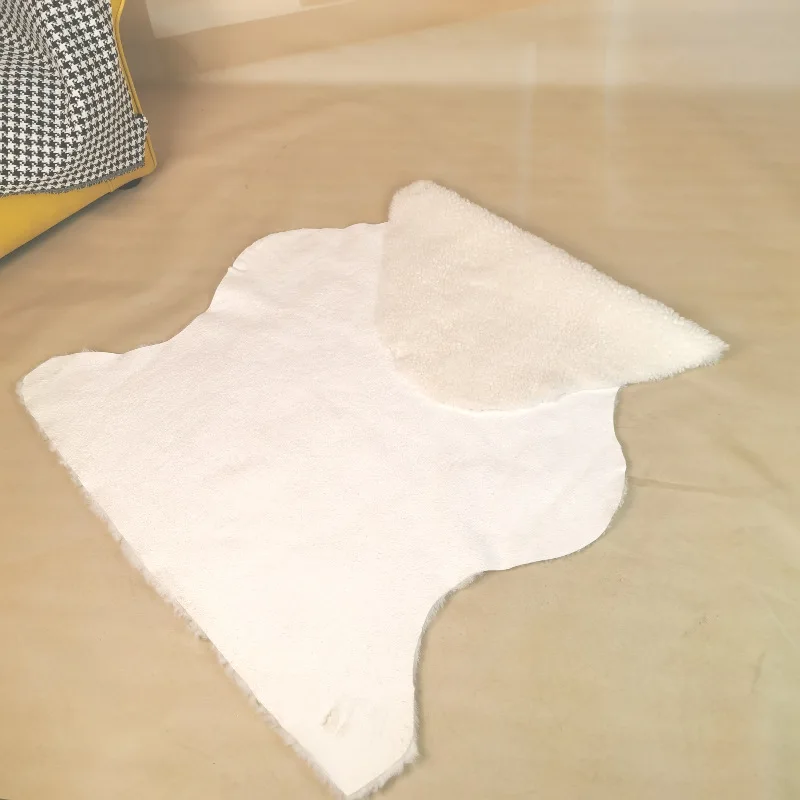 Short curly hair Whole sheepskin Wool carpet Household floor mat Fur all-in-one home casualpure color genuine leather