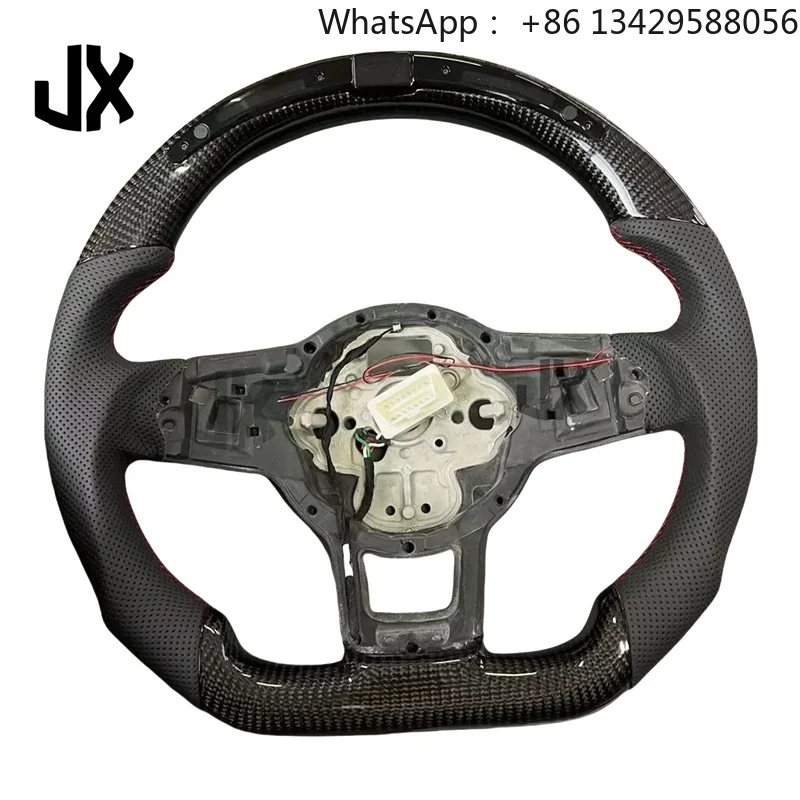 Custom Carbon Fiber LED Steering Wheel for Volkswagens VW Polo Golf R 6 7 8 MK6 MK7 GTi Passat B7 B8 Jetta CC Gti Gte