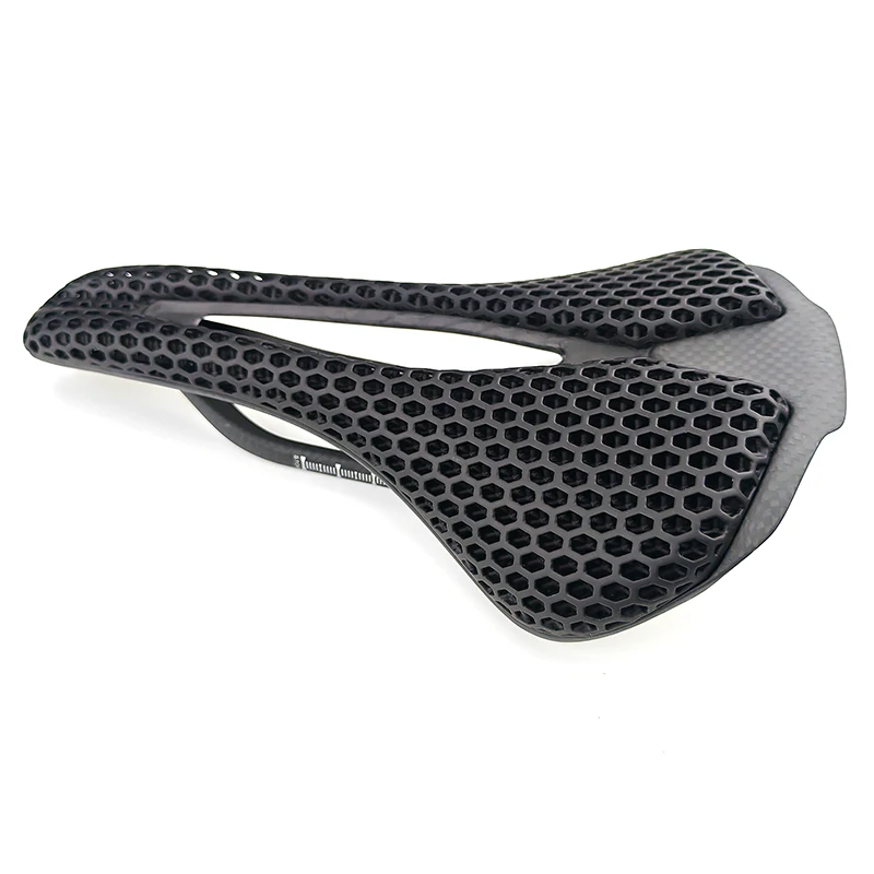 New Road Bike Full carbon fibre saddle 3D printing bicycle saddle front seat mat hollow Honeycomb heat dissipation comfortable