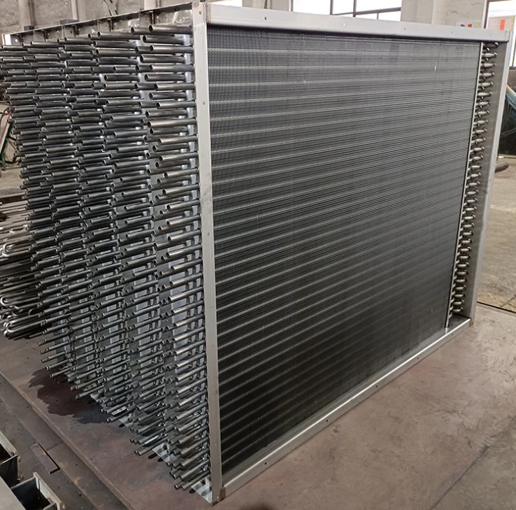 Aidear Industrial High Efficiency Copper Tube Aluminum Fin Condenser Coil Steam Heating Radiator For Agricultural Grain Dryer