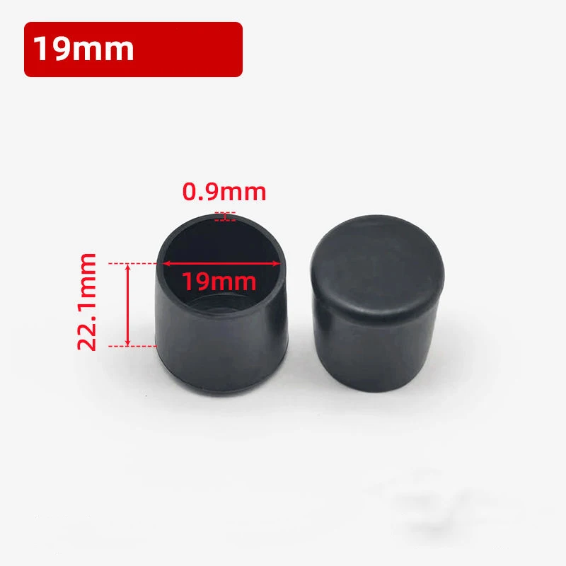 Black PVC Soft Rubber Hose Cover Household Table Chair Leg Protection Pad Furniture Cabinet Anti-slip Wear-resistant Foot Cover