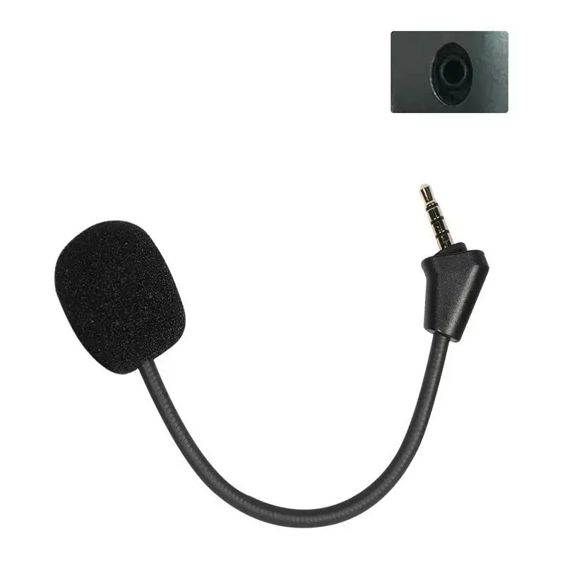 Replacement Game Mic Microphone Boom for Kingston HyperX Cloud II Wireless,PS5 Switch Computer PC Gaming Headsets