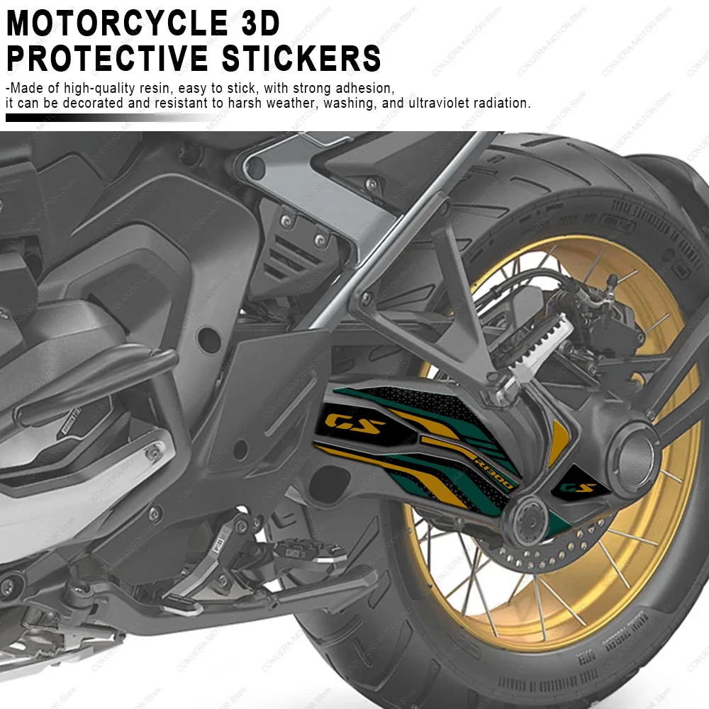 ل R1300GS R 1300 GS Adventure 2025 خزان للدراجة النارية وسادة ملصق سلسلة حافة غطاء حماية ملصق الشارات عدة