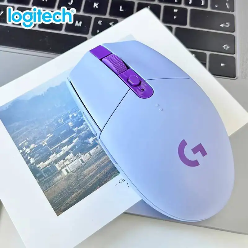 لوجيتك G304 لايت سبيد ماوس لعبة ماوس لاسلكي خفيف الوزن ومحمول سرعة الضوء ألعاب الكمبيوتر نفس الموديل بدون إصدار السائقGa