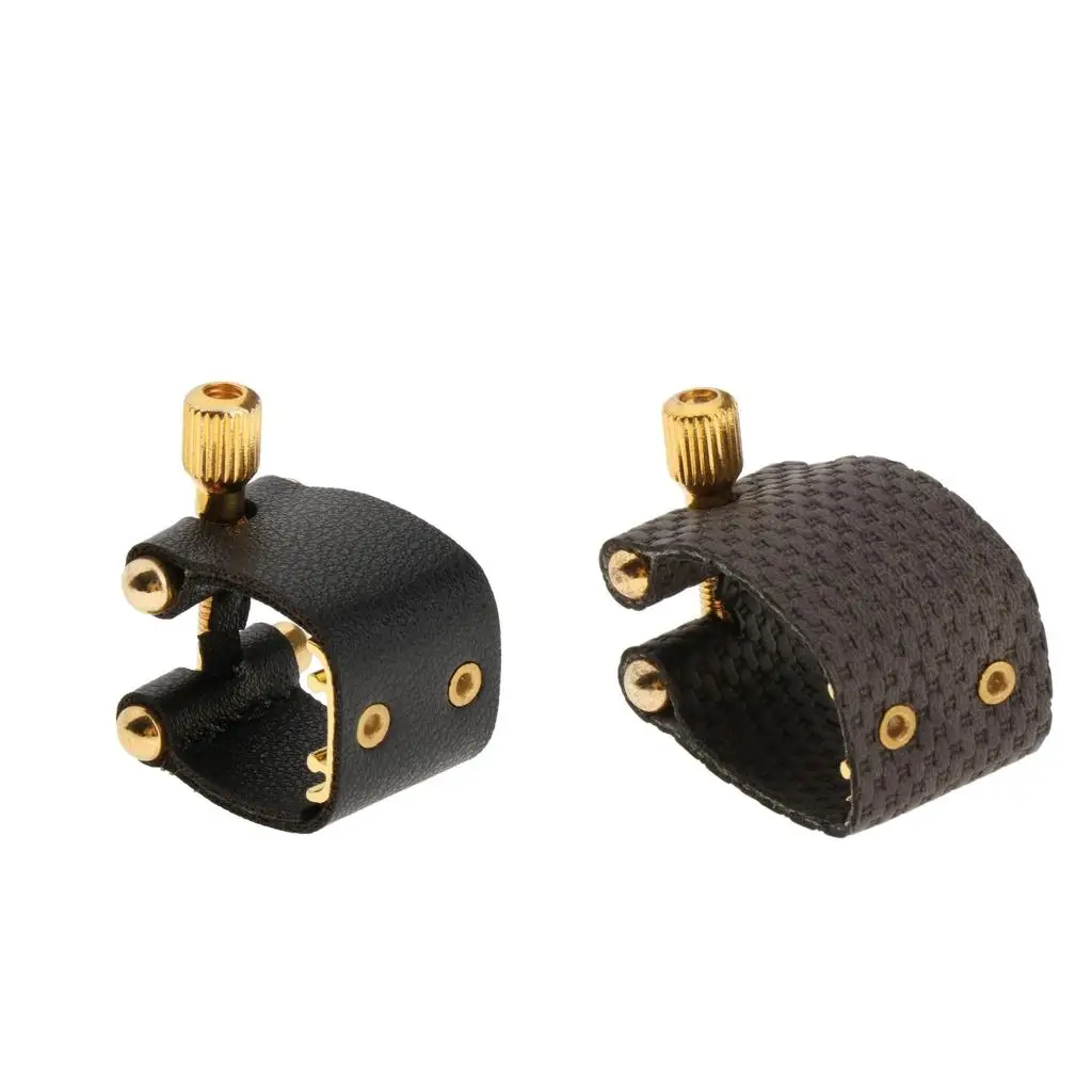 Practical Saxophone Clarinet Mouthpiece Ligature Clamp with Single Screw Adjustment for Baritone Tenor Alto Music Repair