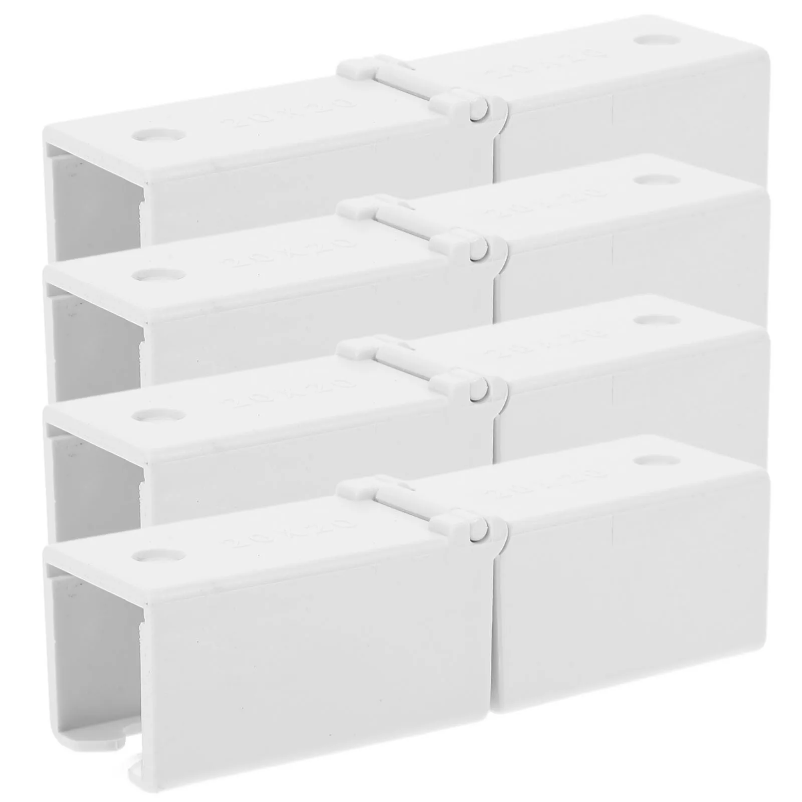 

4Pcs Curtain Track Connector Extension Joints for Ceiling Tracks Easy to Install No Tools Needed Curtain Track Connector