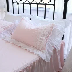 Romantic Princess Pillow Case Ruffle Lace Pillowcase Home Wedding Decorations Bedding Pillowcases Pillow Cover Body Pillow Sham