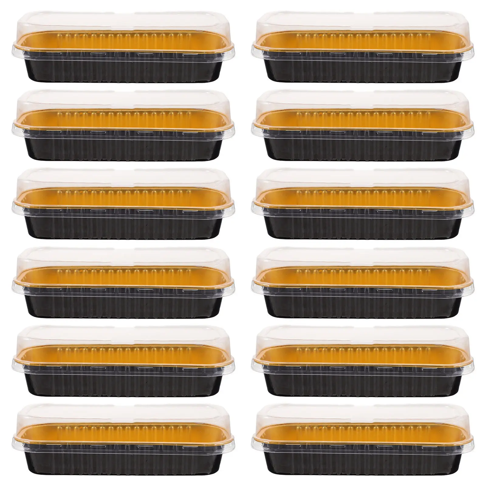 

20pcs Aluminum Foil Mini Loaf Pans 7.87"X3.94"X2" Rectangular Baking Containers For Cake Bread Food Storage Disposable Grill