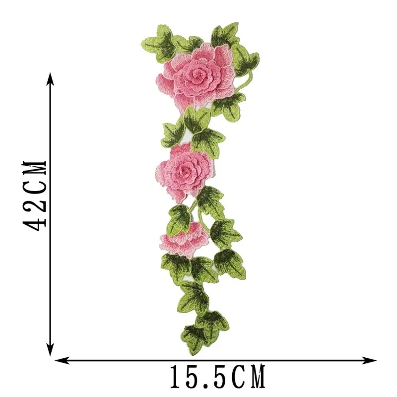 3D flower embroidery patch, clothing accessories, embroidery applique, decoration accessories, 1PCs