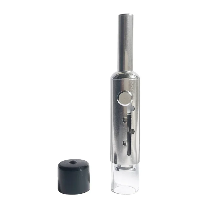 Piston Type Glass Tobaccp Pipe Mouth Tip Herb Smoking Pipe Filter Retractable Tobacco Pipe Smoking Accessories