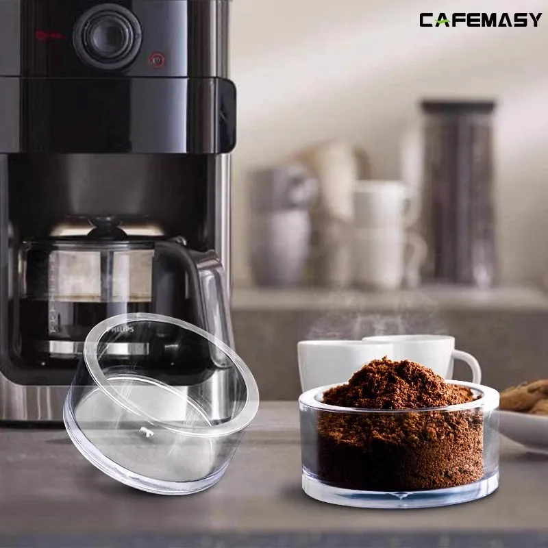Espresso Visual Coffee Basket Transparent PC Material Matching Distributor Tamper Observation Box