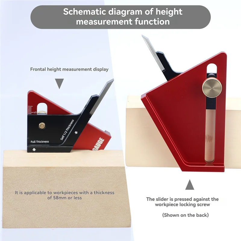 

ABGE-Деревообрабатывающий центральный маркировочный калибр Центральный маркировочный калибр Регулировка триммера для деревообработки