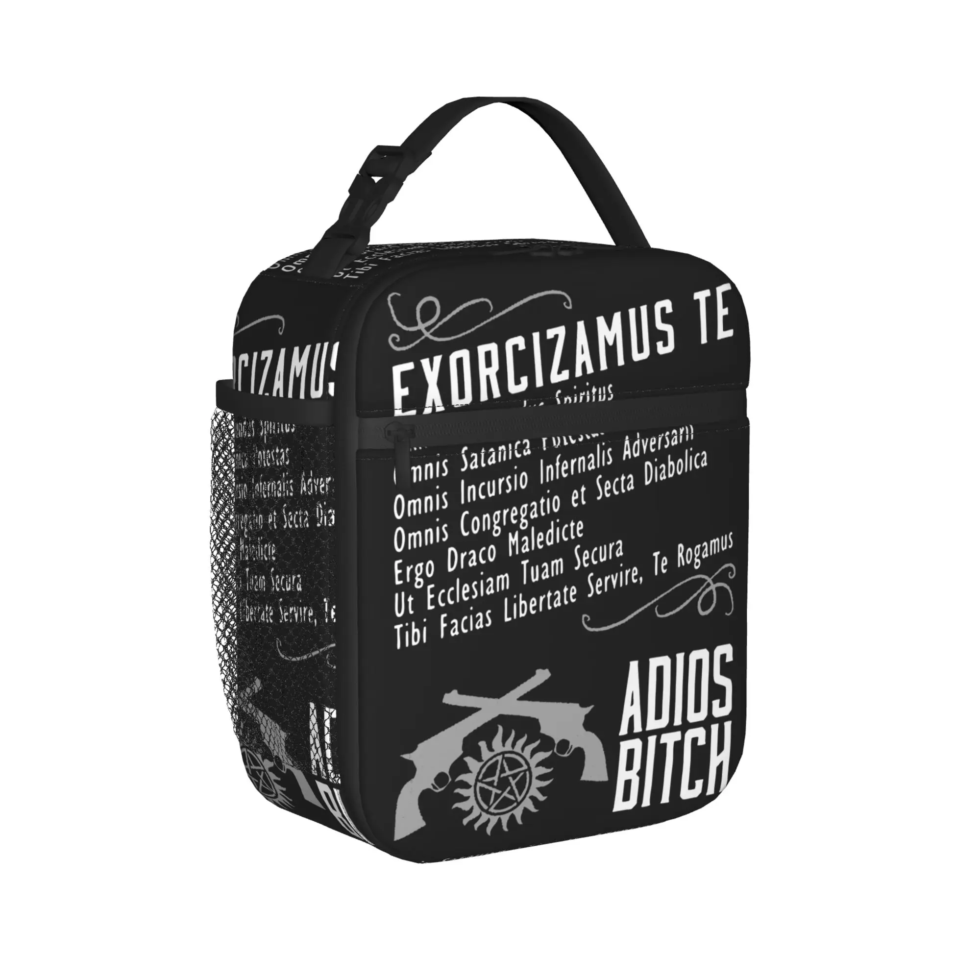 Supernatural Exorcism Adios Insulated Lunch Bags Portable  Reusable Thermal Bag Tote Lunch Box Beach  Picnic Girl Boy