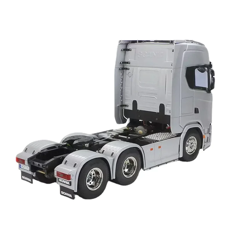 RC Truck TAMIYA 56368 1/14 Scania 770S 6X4 Remote Control Car Tow and TAMIYA 56373 770S Silver Coating KIT Model Toys