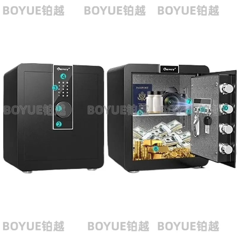 Biometric Fingerprint Safe Electronic Password Lock Security Box for Home Office Single Double Door Storage Cabinet Anti