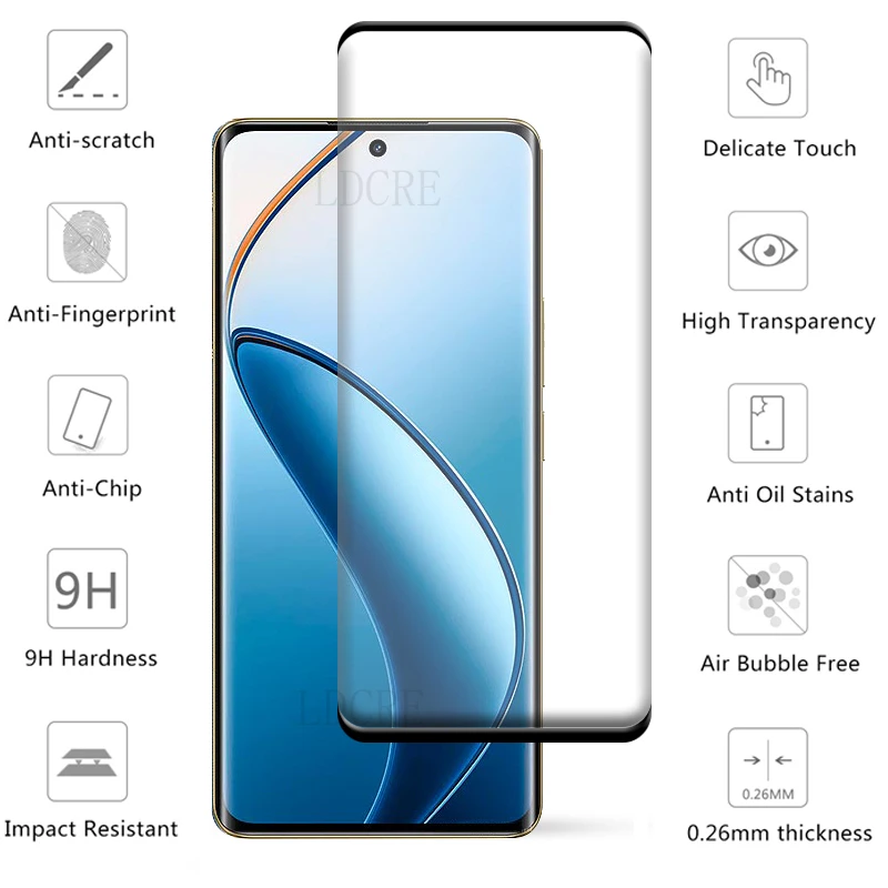 4-In-1 Voor Realme 12 Pro Glas Voor Oppo Realme 12 Pro Glas Beschermende Hd 9H Schermbeschermer Voor Realme 12 Pro Plus Lens Glas