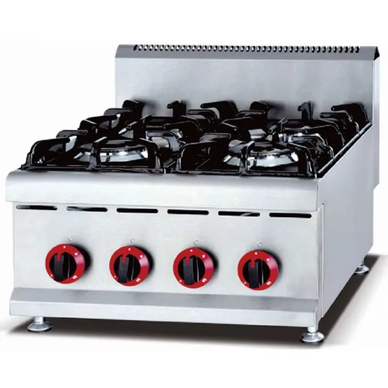 

Gas Cooker with 4 Burners ,Commercial Restaurant Household Portable Kitchen Gas Stove, Stainless Steel Countertop Gas Equipment