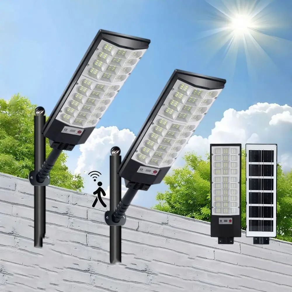 Waterproof Integrated Solar Street Light Smart Motion Sensor Intelligent Motion Detection Solar Security Light Integrated Design