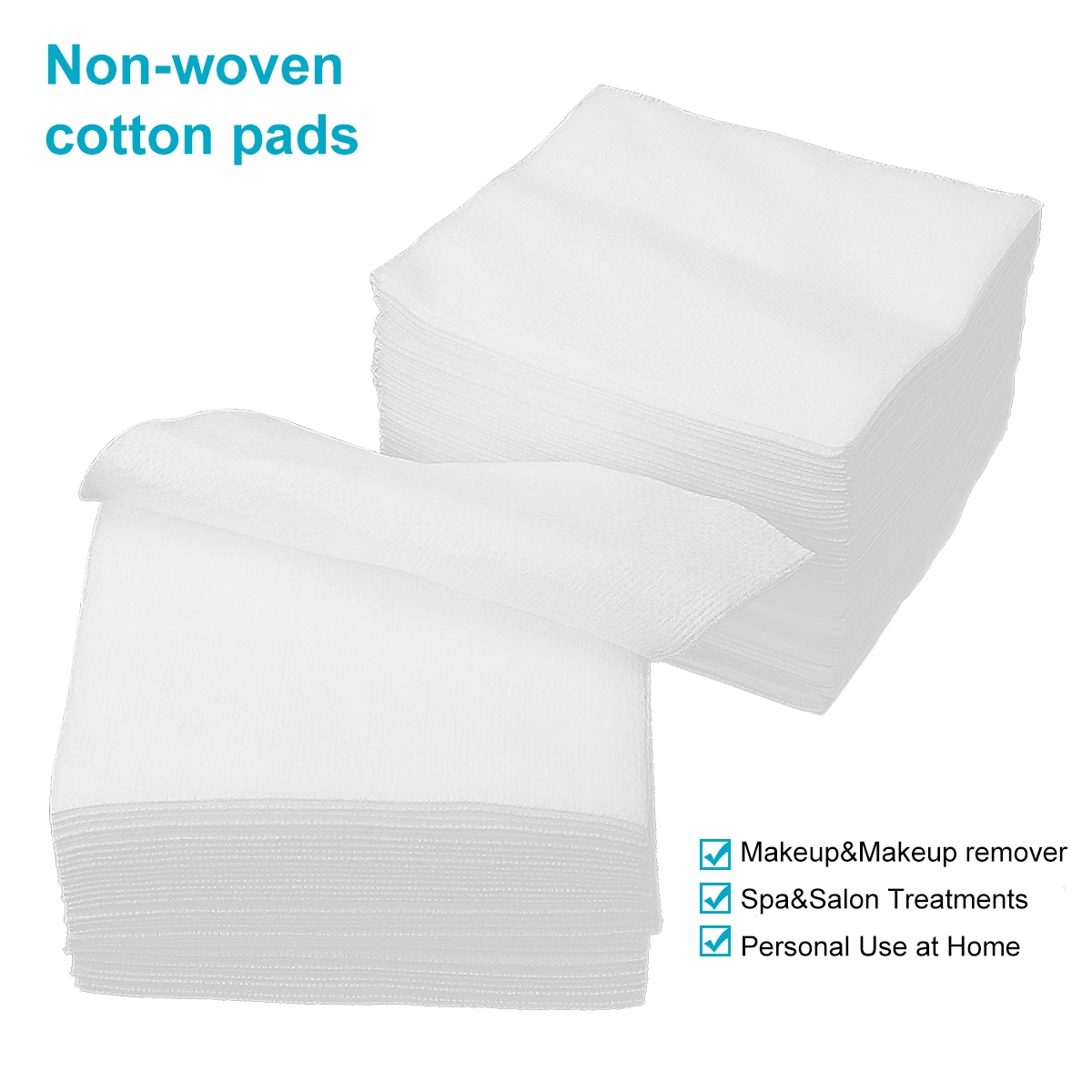 200 pcs Disposable Facial Make Up Cotton Pad Soft Absorbent for Makeup Removal Daily Cleansing Beauty Salon Essential Tool