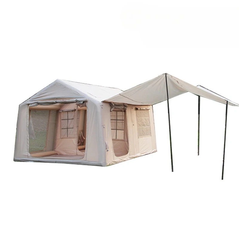 Camping Inflatable Tent Outdoor Camping Area Ground Beam Canopy Rainproof Inflatable Hut Exquisite