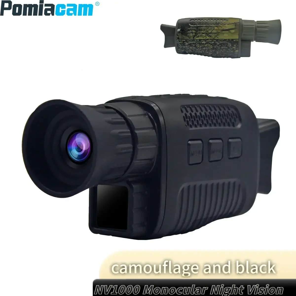 NV1000 Monocular Infrared Night Vision Device Infrared Optical Night Vision Device 5X Digital Zoom Photo Video Playback