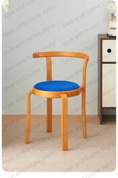 Denmark Nordic 8000 Series Red Beech Plywood Solid Wood Dining Stackable Vintage Curved Backrest Chair