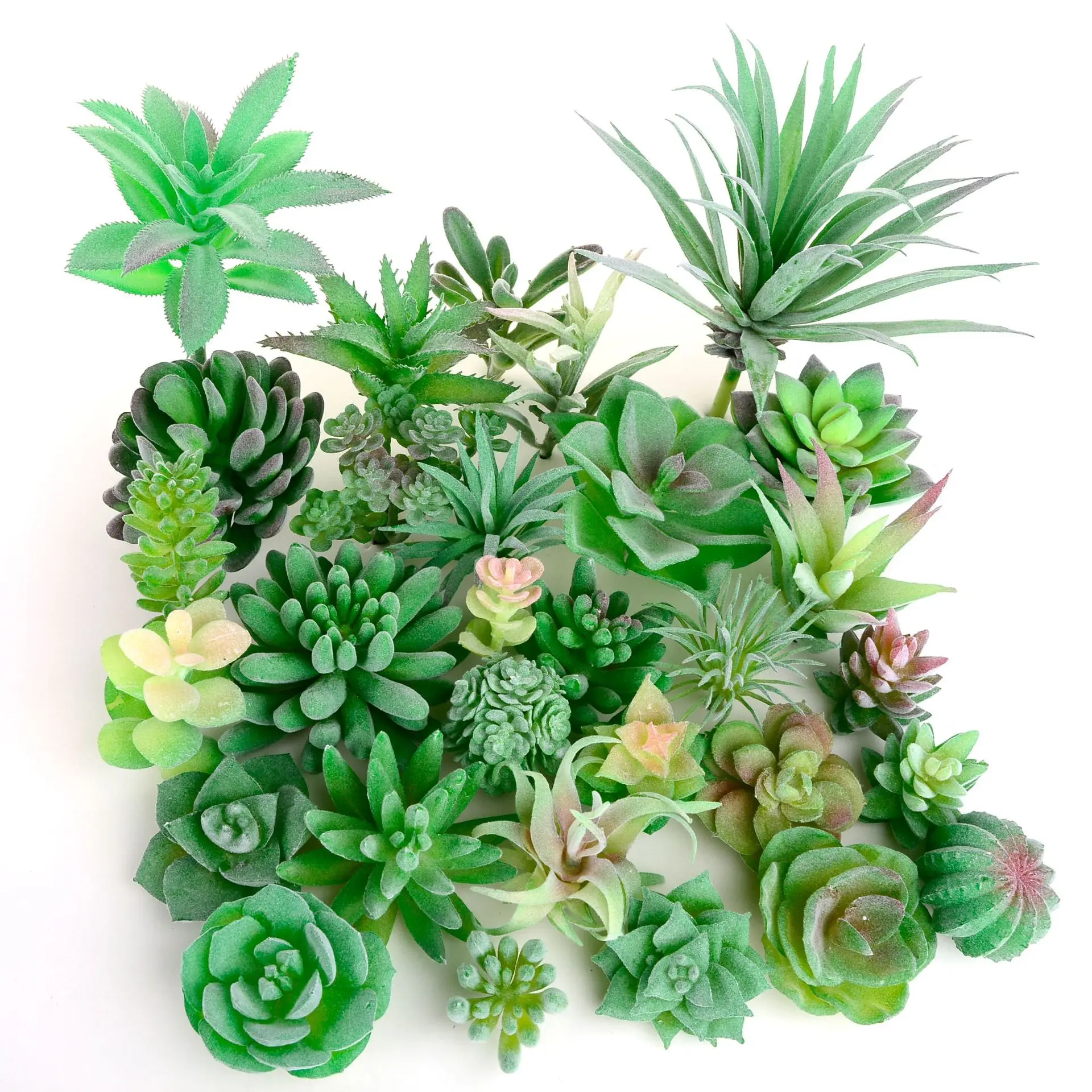 Artificial Succulent Party Decorative Fake Plants Faux Succulent Landscape Lotus Flower Arrangement for Home Garden Decoration