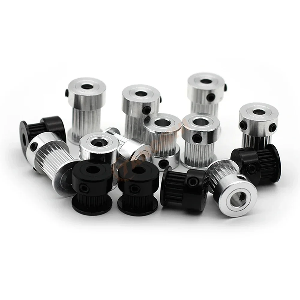 2GT 60 Teeth 20 Teeth Timing Pulley Kit 1:3 Reduction Ratio Width 15mm Tensioning Wheel Synchronous 3D Printer GT2 60T 20T